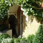battersea planted front drive, welcoming front porch