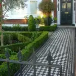 Clapham formal parterre front garden mediterranean style
